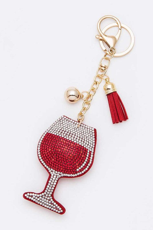 Shimmering Vino Keychain Red O/S