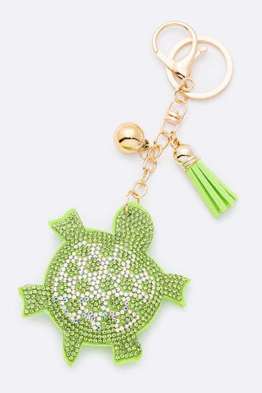 Crystal Cove Turtle Keychain Light Green