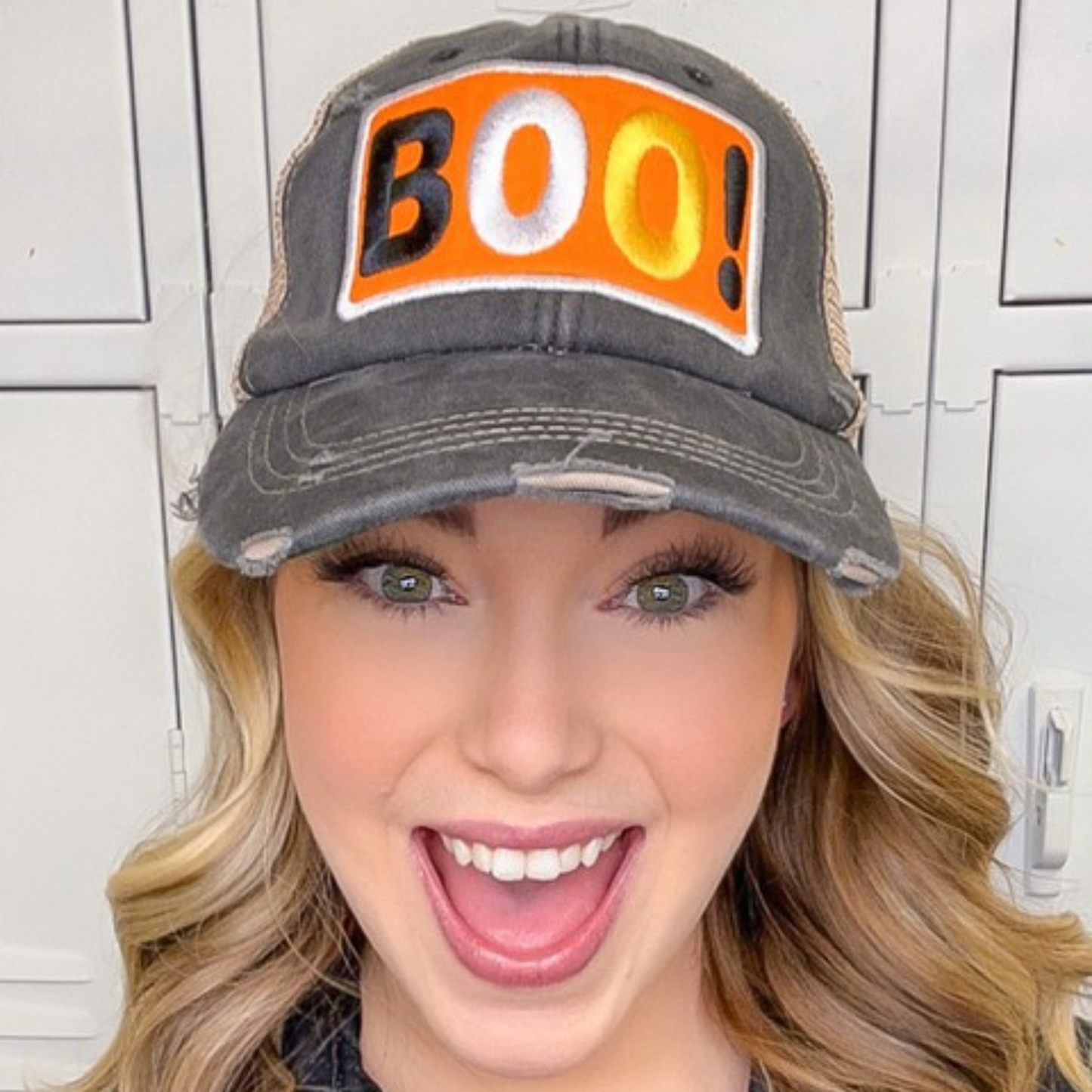 Boo Vintage Patch Hat