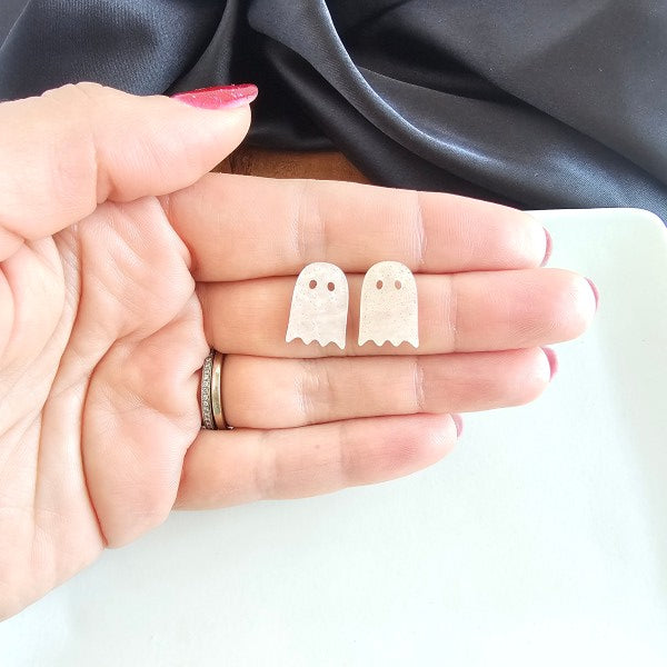 Light Pink Mini Ghost Studs
