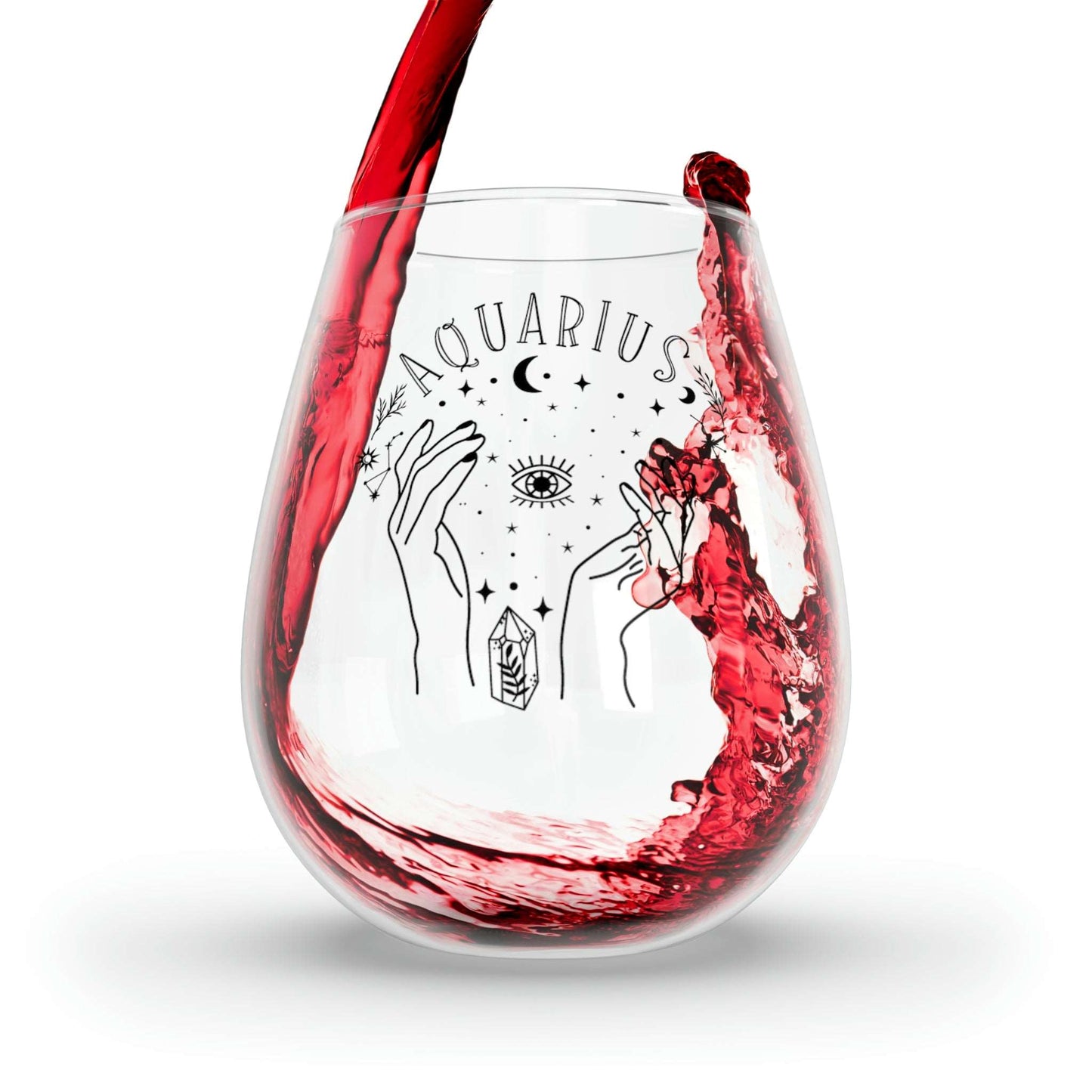 Aquarius Wine Glass Mug