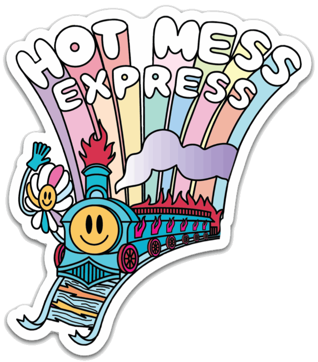 Hot Mess Express Sticker sticker