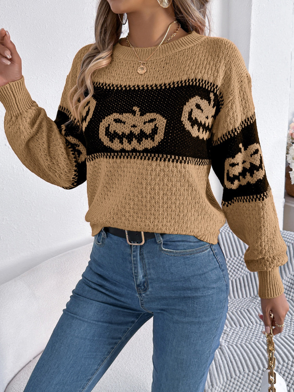 Haunted Pumpkin Sweater