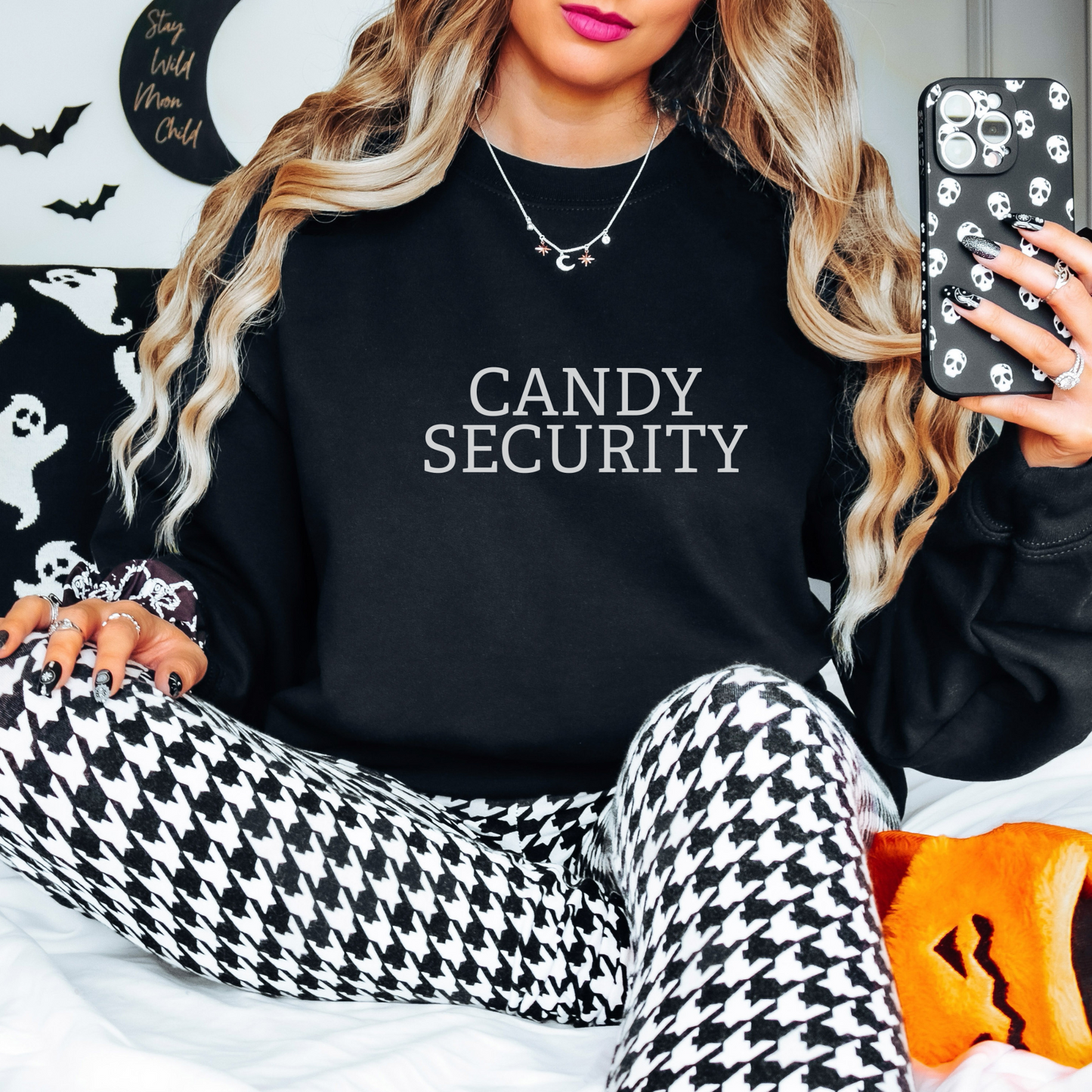 Candy Security Sweatshirt Sweatshirt S Black