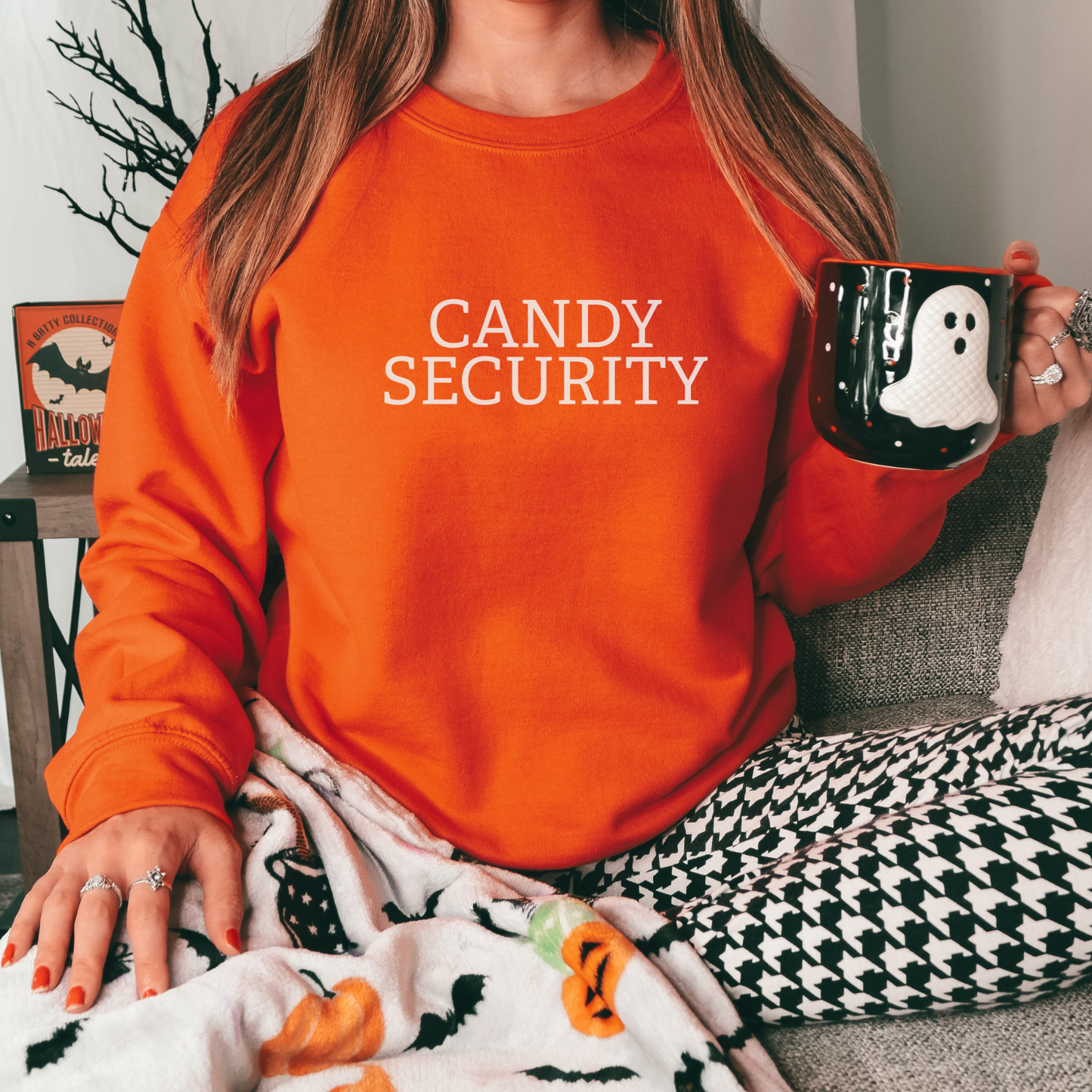 Candy Security Sweatshirt Sweatshirt S Orange