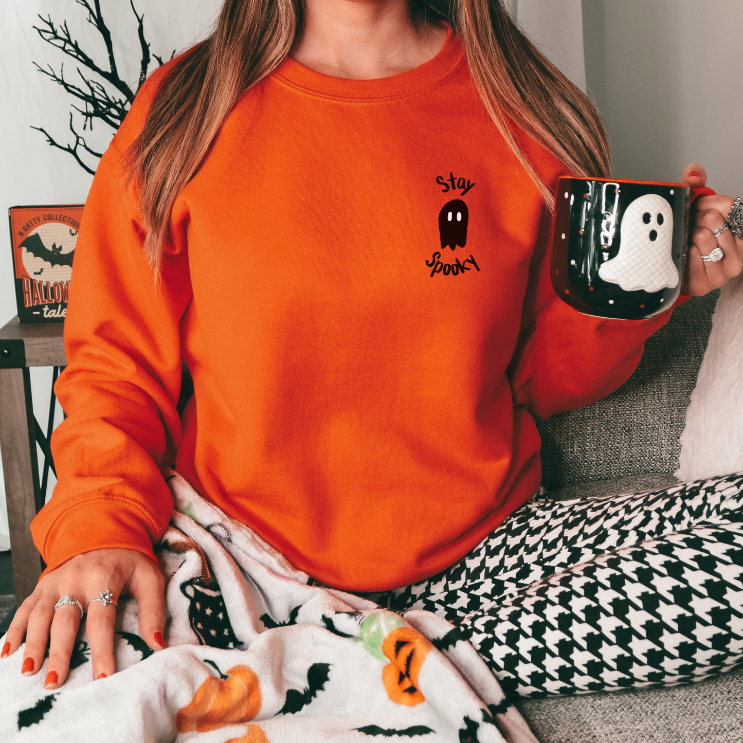 Stay Spooky Sweatshirt Sweatshirt S Orange