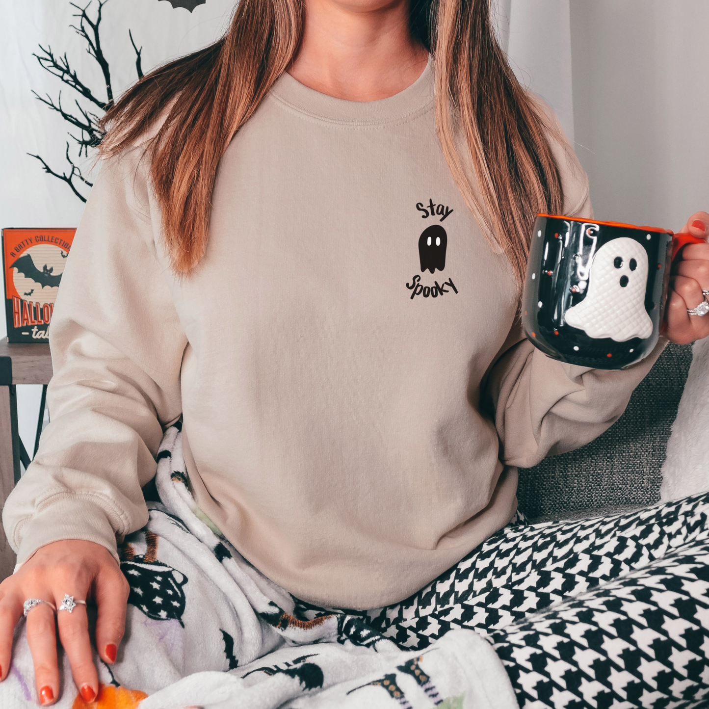 Stay Spooky Sweatshirt Sweatshirt S Sand