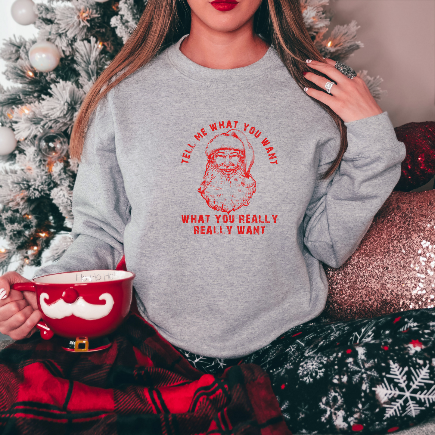 Tell Me What You Want Sweatshirt Sweatshirt S Sport Grey