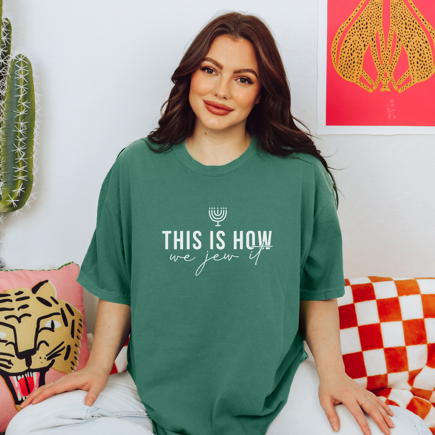 This is How We Jew It Tee T-Shirt Light Green S