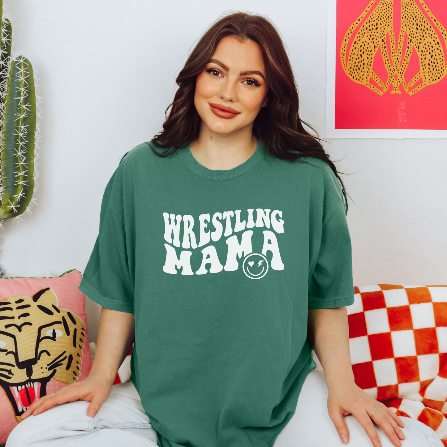 Volleyball Mama Tee T-Shirt Light Green S