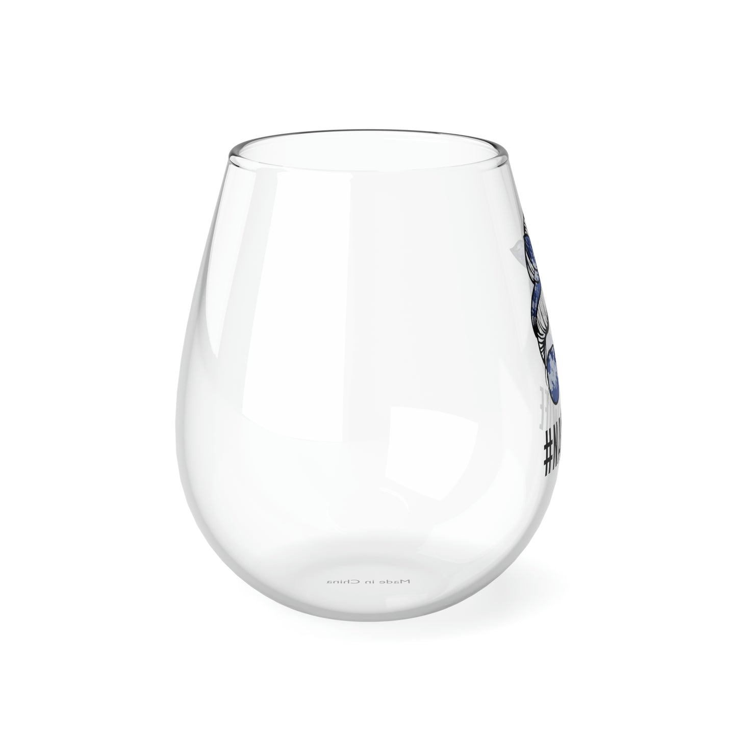 #NavyWife Wine Glass Mug