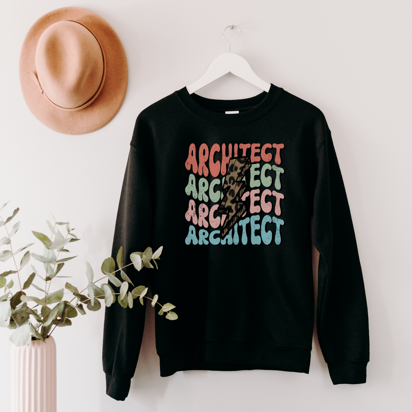 Retro Architect Sweatshirt Sweatshirt S Black
