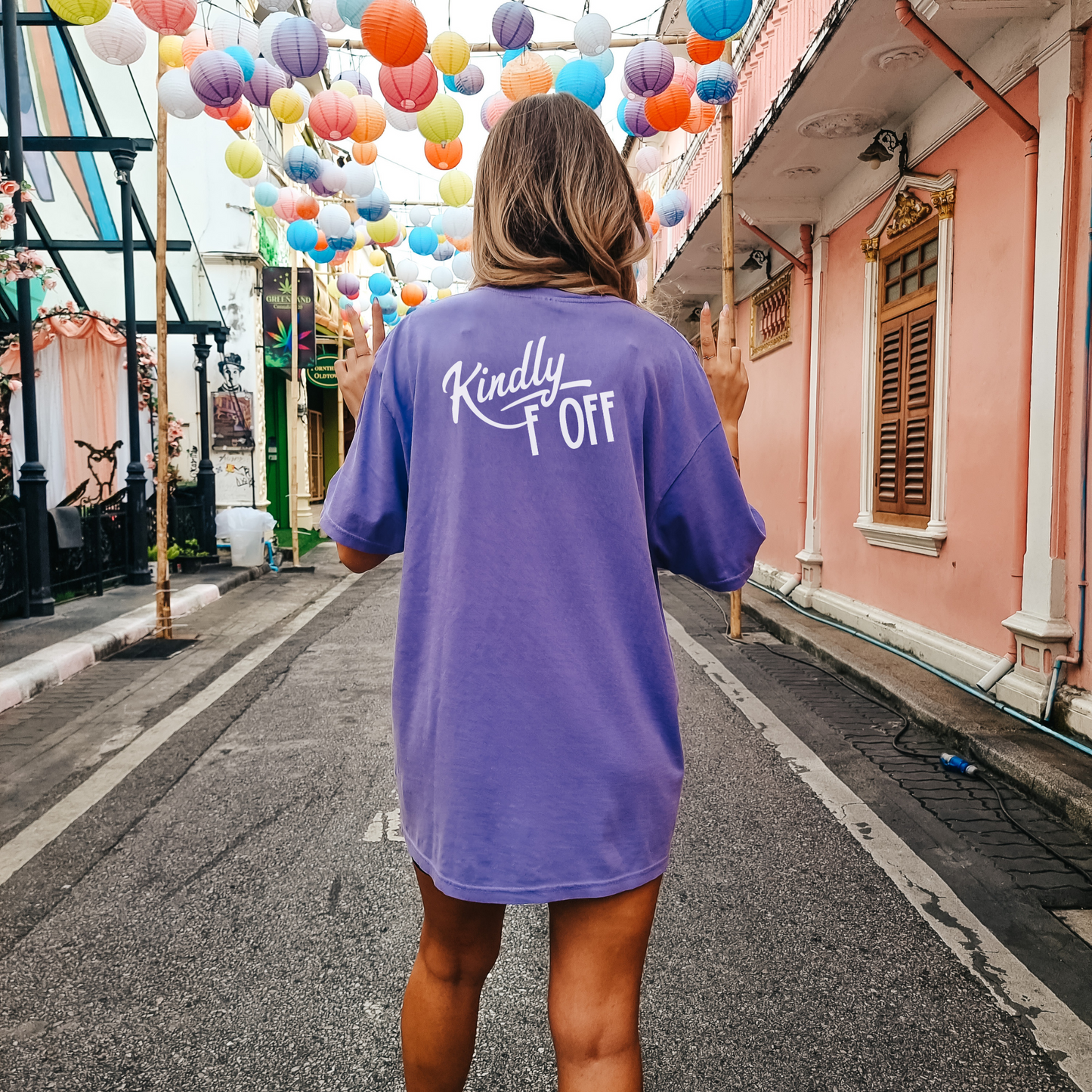 Kindly F-Off Tee T-Shirt Violet S
