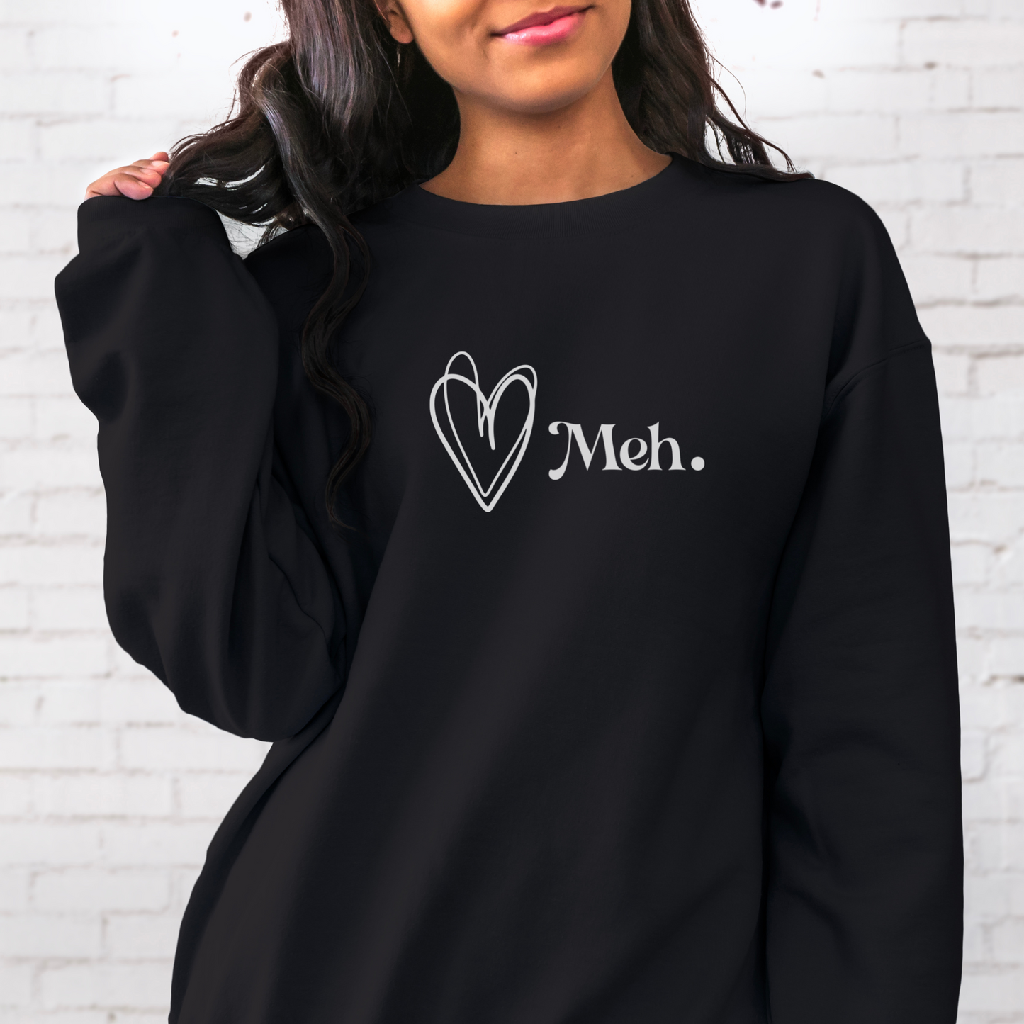 Meh Sweatshirt Sweatshirt S Black