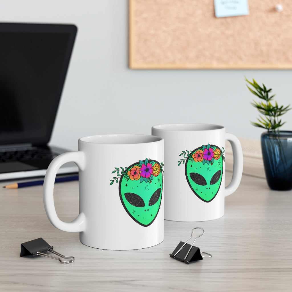 Little Green Man Coffee Mug Mug