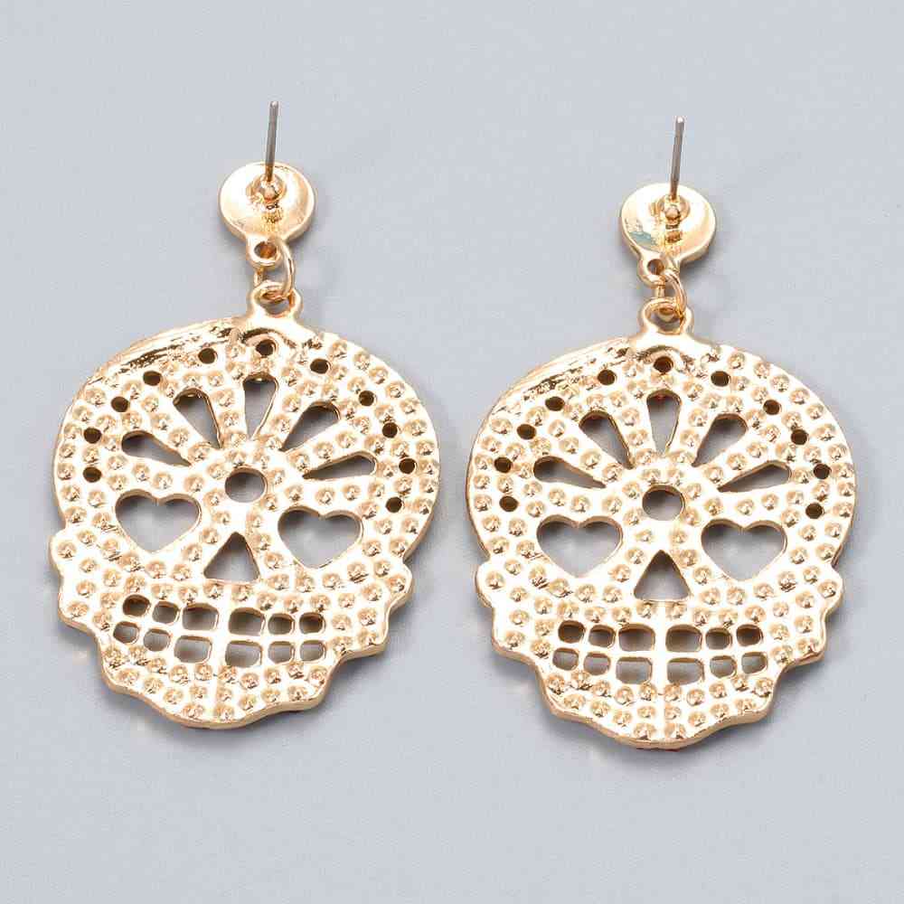 Crystal Skull Earrings