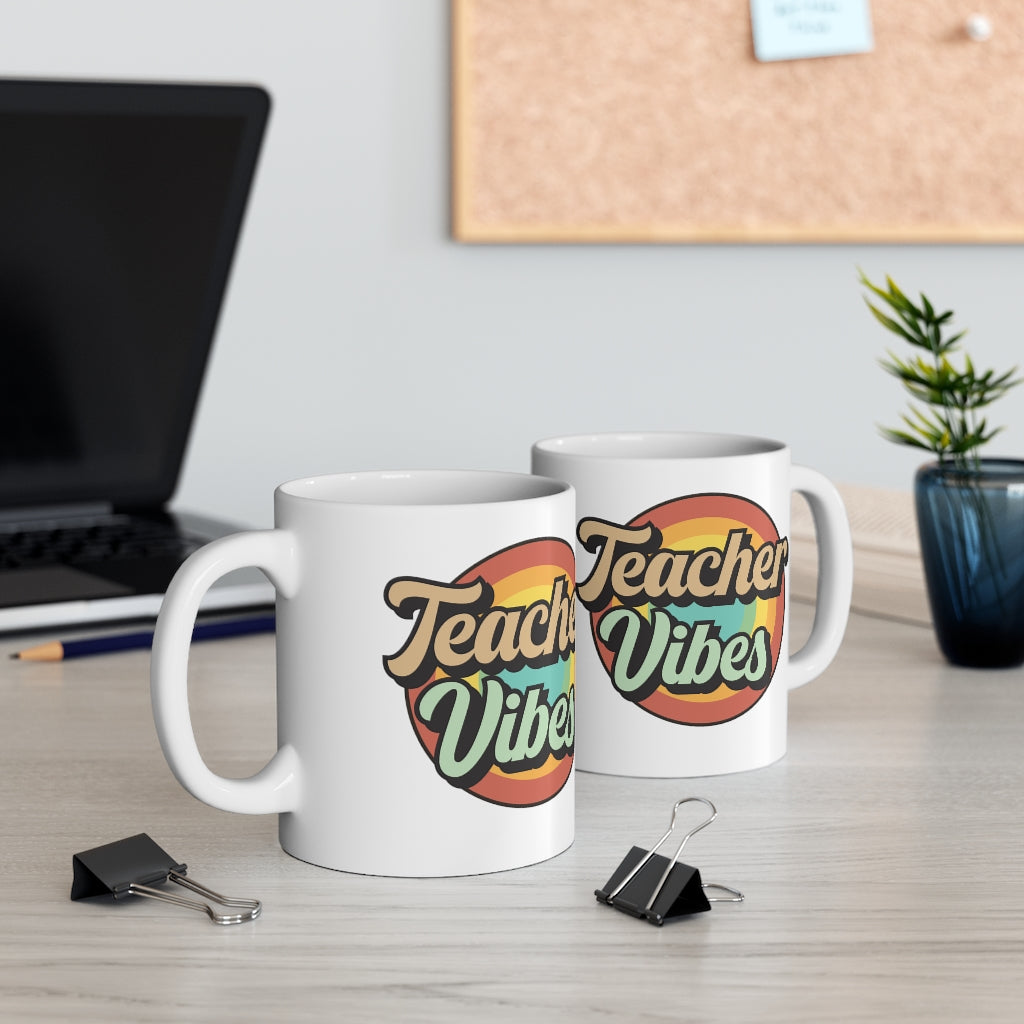 Teacher Vibes Coffee Mug Mug