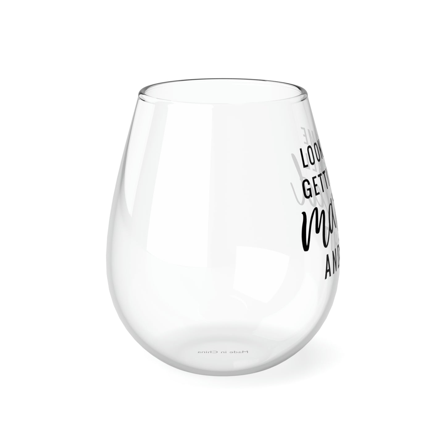 Look at me Getting Married and Shit Wine Glass Mug