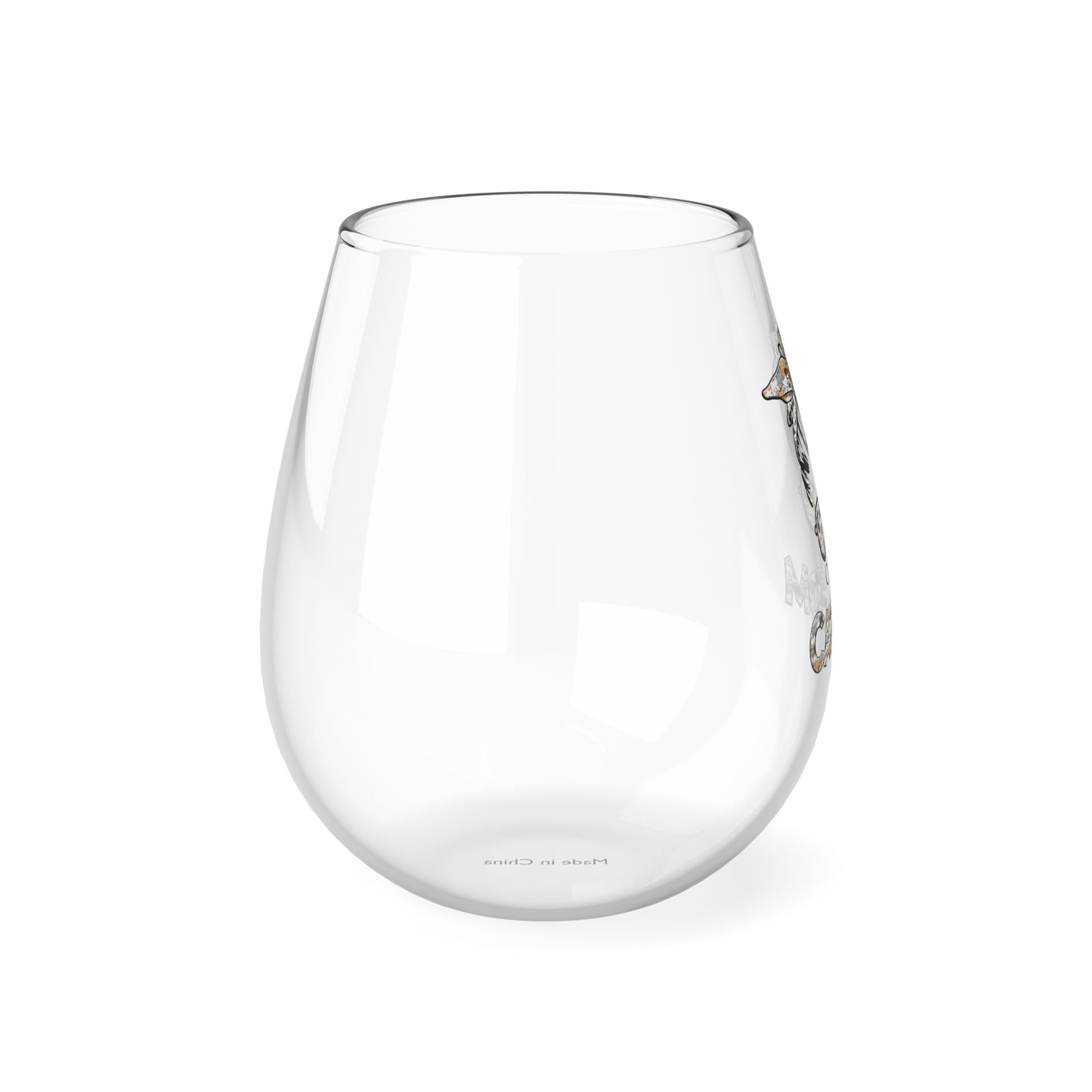 Crazy Cat Mom Wine Glass Mug