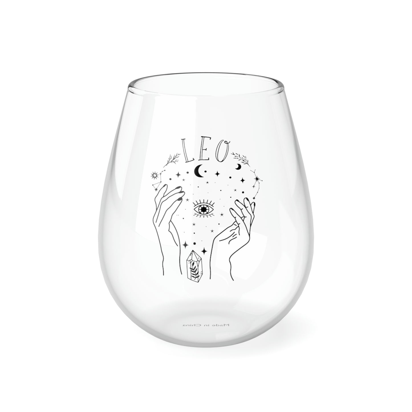 Leo Wine Glass Mug