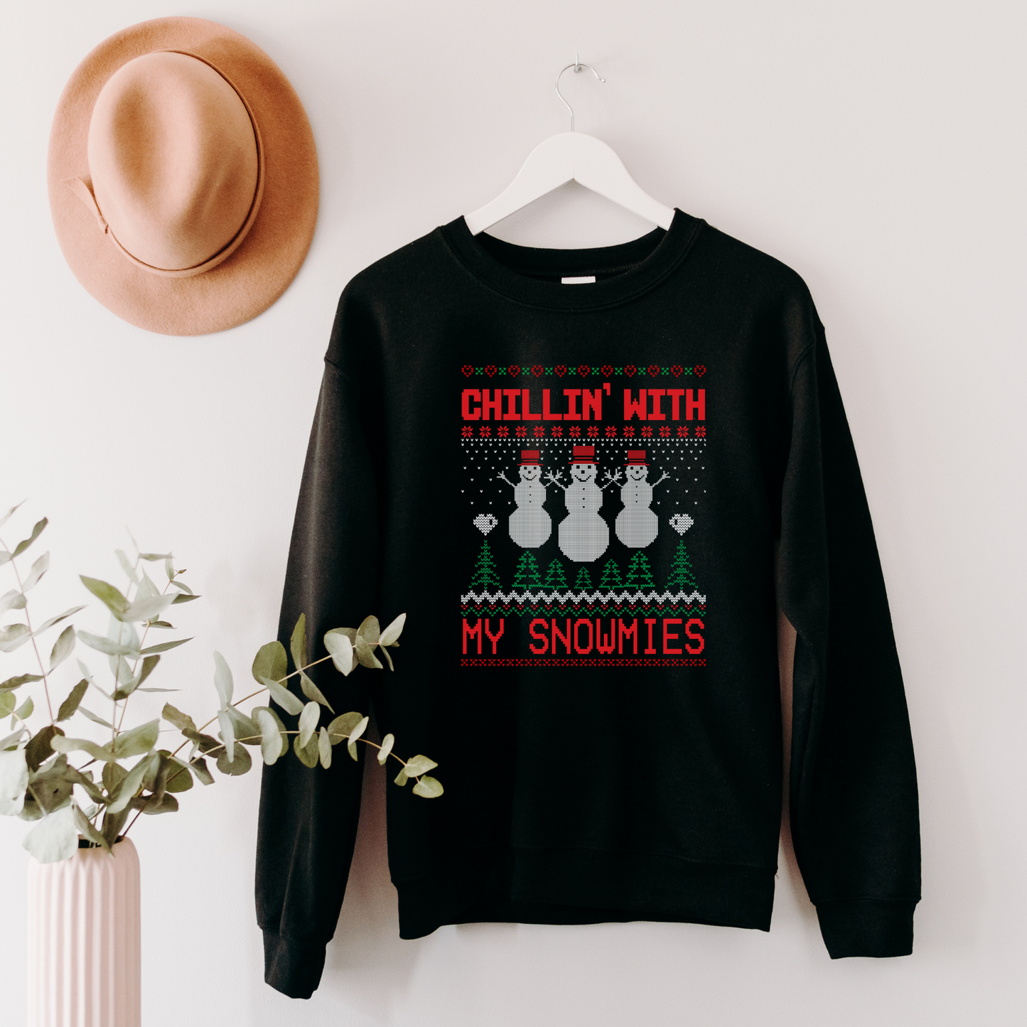 Chillin' With My Snowmies Sweatshirt Sweatshirt S Black