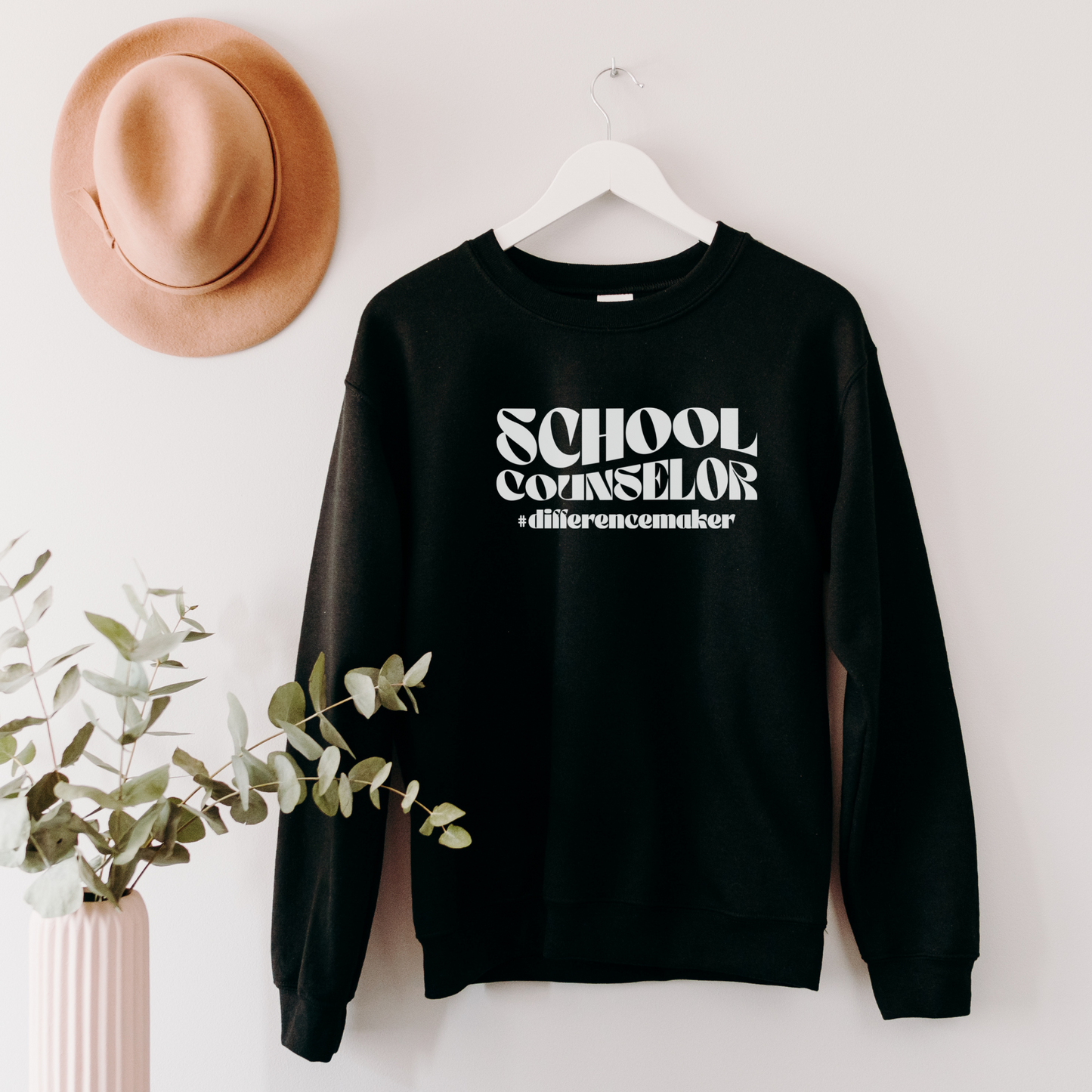 Difference Maker School Counselor Sweatshirt Sweatshirt S Black