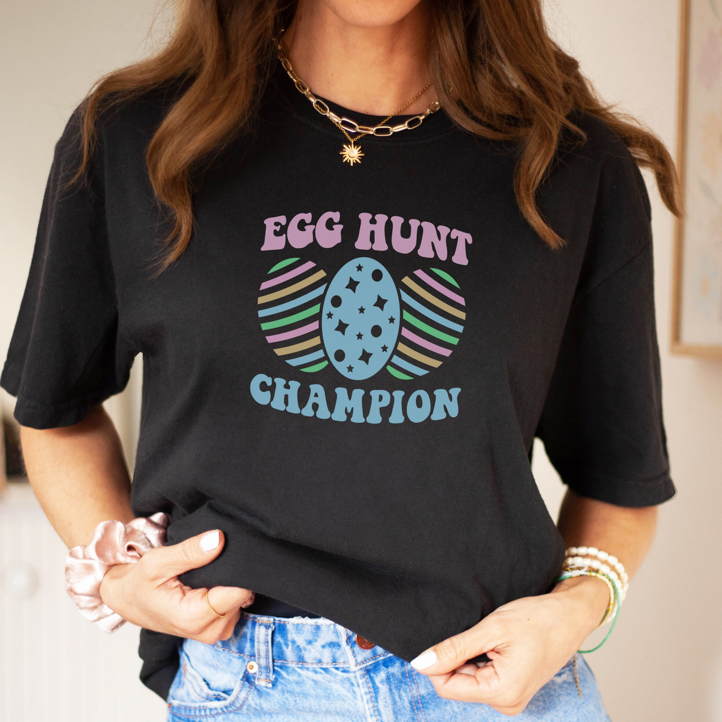 Egg Hunt Champion Tee T-Shirt Black S