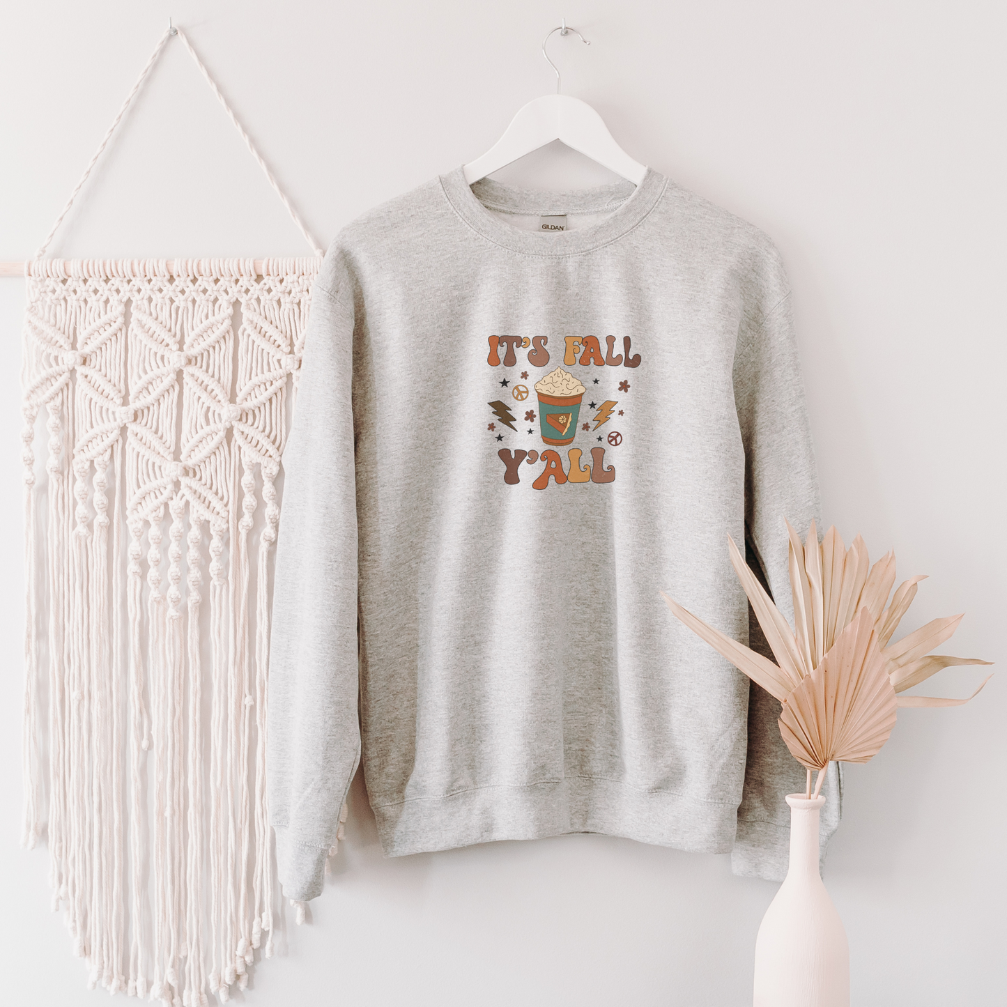 It's Fall Ya'll Sweatshirt Sweatshirt S Ash