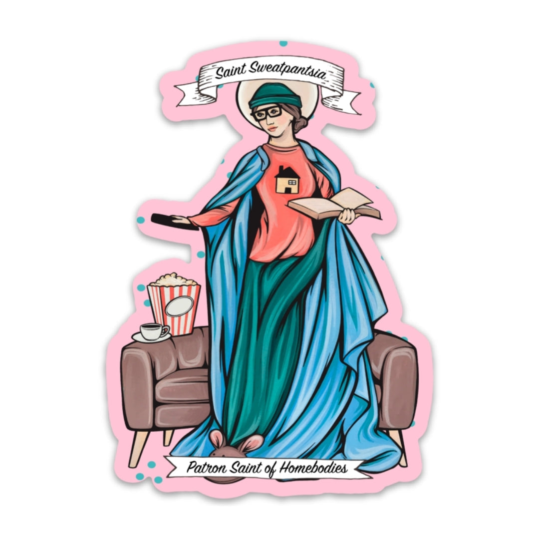Saint Sweatpantsia Sticker sticker