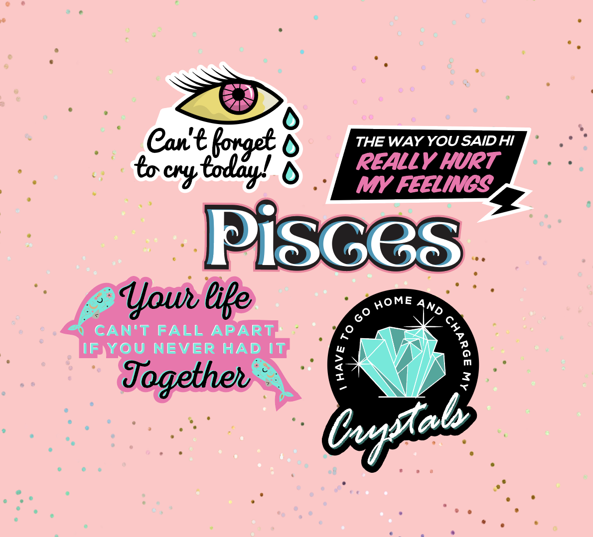 Pisces Astrological Sticker Sheet sticker
