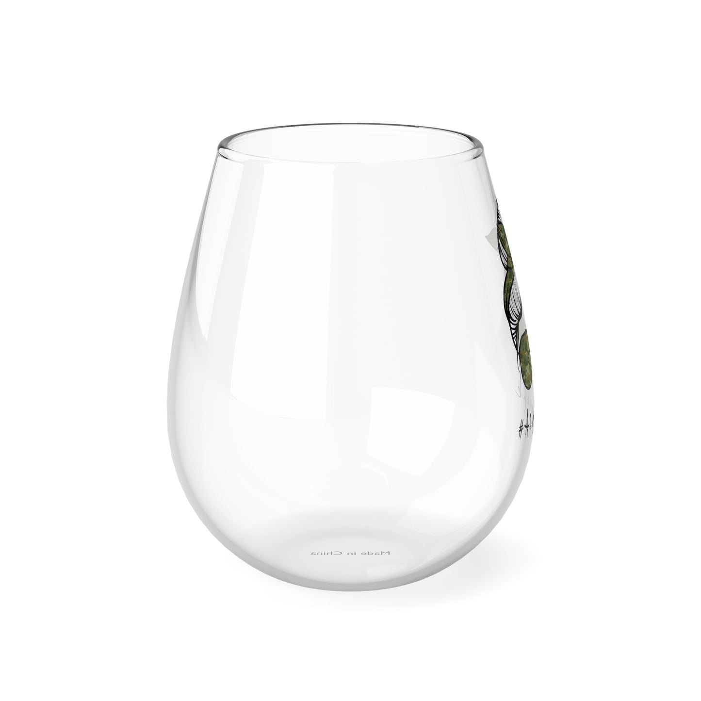 #ArmyWife Wine Glass Mug