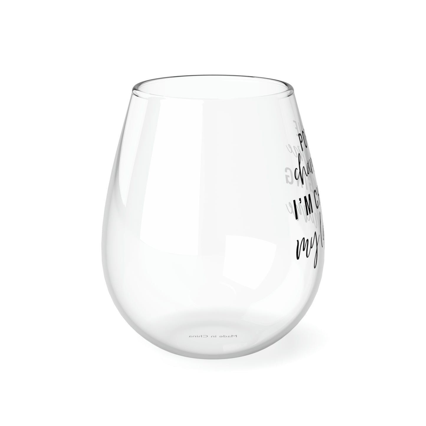 Pop the Champagne, I'm Changing my Last Name Wine Glass Mug