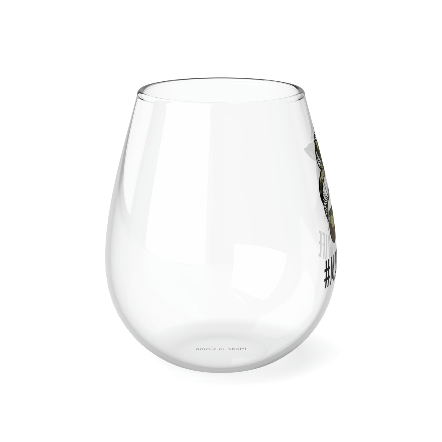 #MarineWife Wine Glass Mug