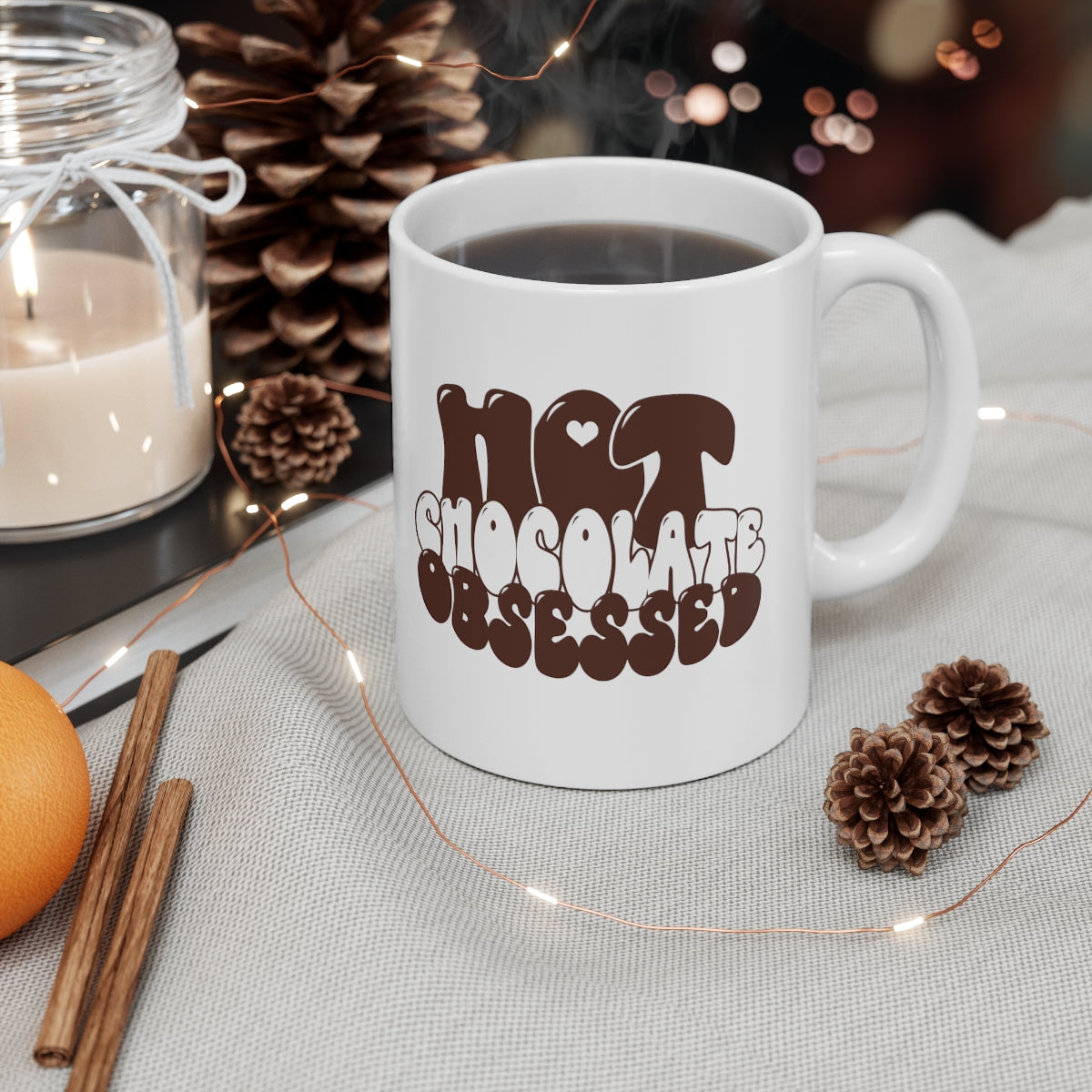 Hot Chocolate Obsessed Coffee Mug Mug 11oz