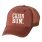 Cabin Bum Embroidered Hat  Orange Mesh OS 