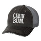 Cabin Bum Embroidered Hat  Grey Mesh Trucker OS 