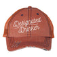 Designated Drinker Embroidered Hat  Orange OS 