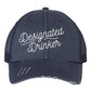 Designated Drinker Embroidered Hat  Navy Mesh Trucker OS 