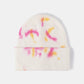 Groovy Knit Cuffed Beanie  White One Size 