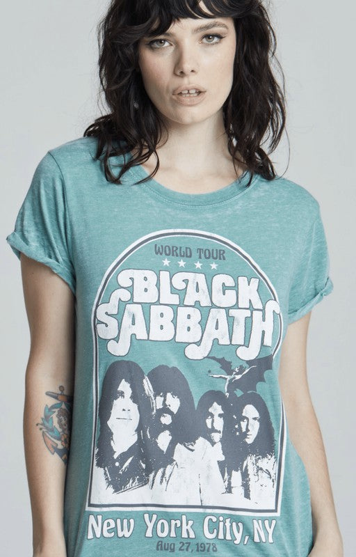 Black Sabbath World Tour Tee  Dill Weed XS 