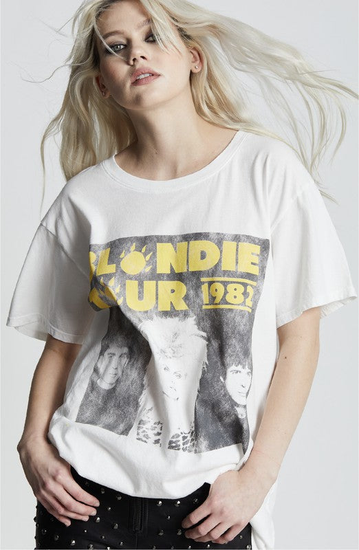 Blondie Tour 1982 Tee  White XS 