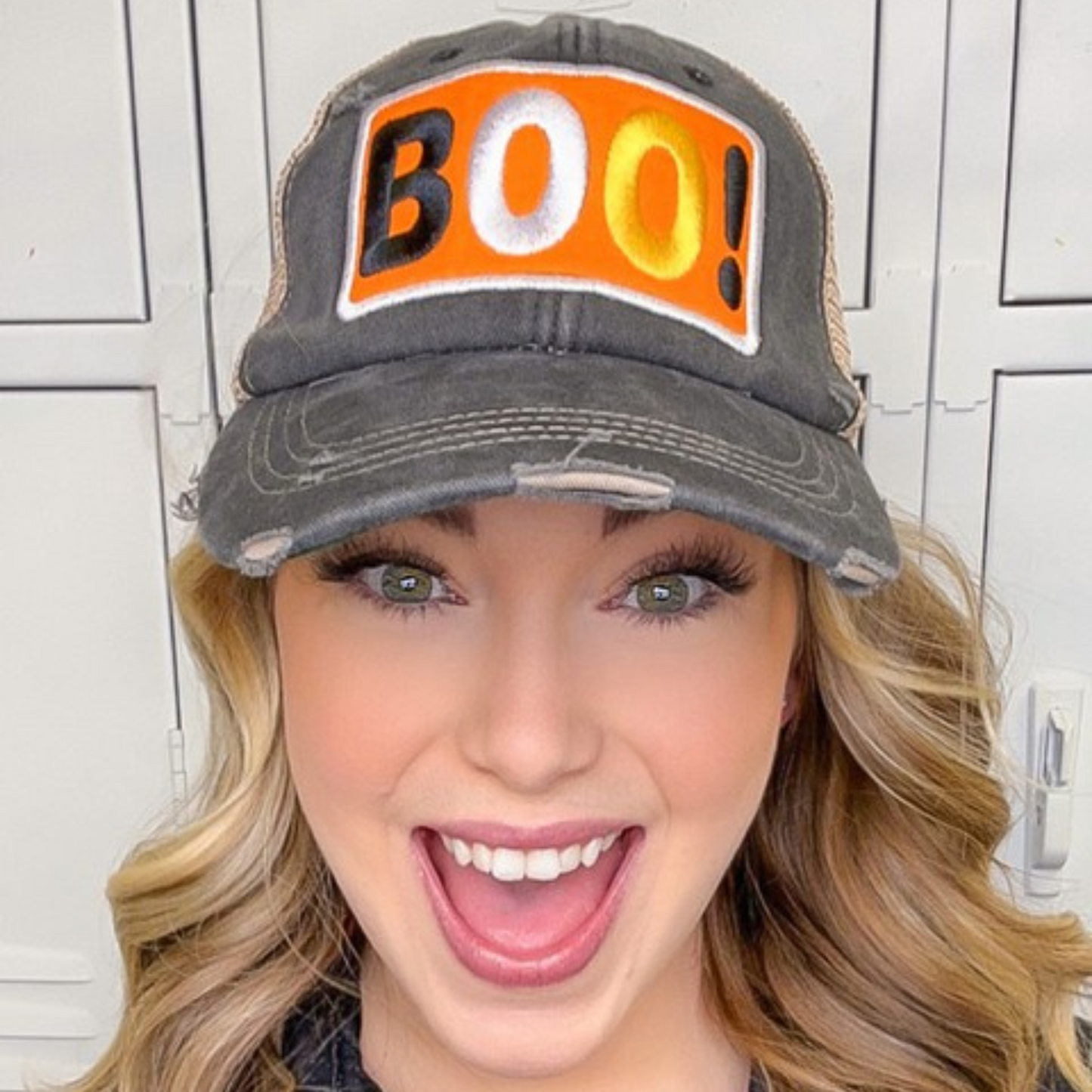 Boo Vintage Patch Hat    