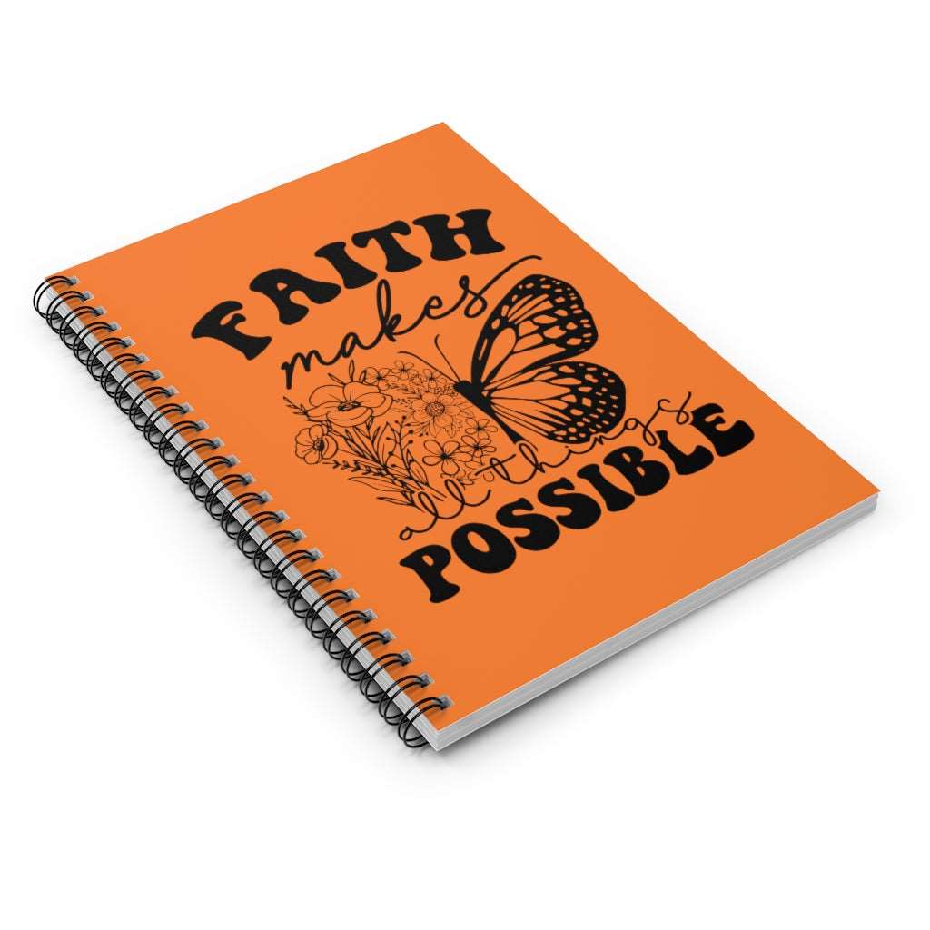 Faith Makes All Things Possible Journal Paper products   