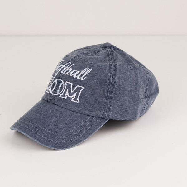 Softball Mom Embroidered Hat    