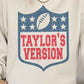 Plus-Size Taylor's Version Sweatshirt  Sand 1X 