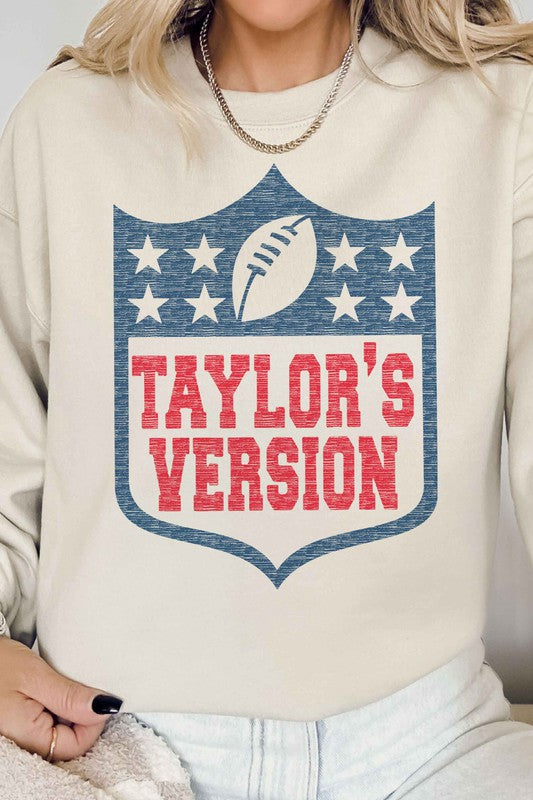 Plus-Size Taylor's Version Sweatshirt  Sand 1X 