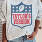 Plus-Size Taylor's Version Sweatshirt  Ash 1X 