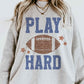 Play Hard Sweatshirt  Ash Small 