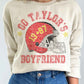 Go Taylor's Boyfriend Sweatshirt  Sand Small 