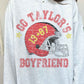 Go Taylor's Boyfriend Sweatshirt  Ash Small 